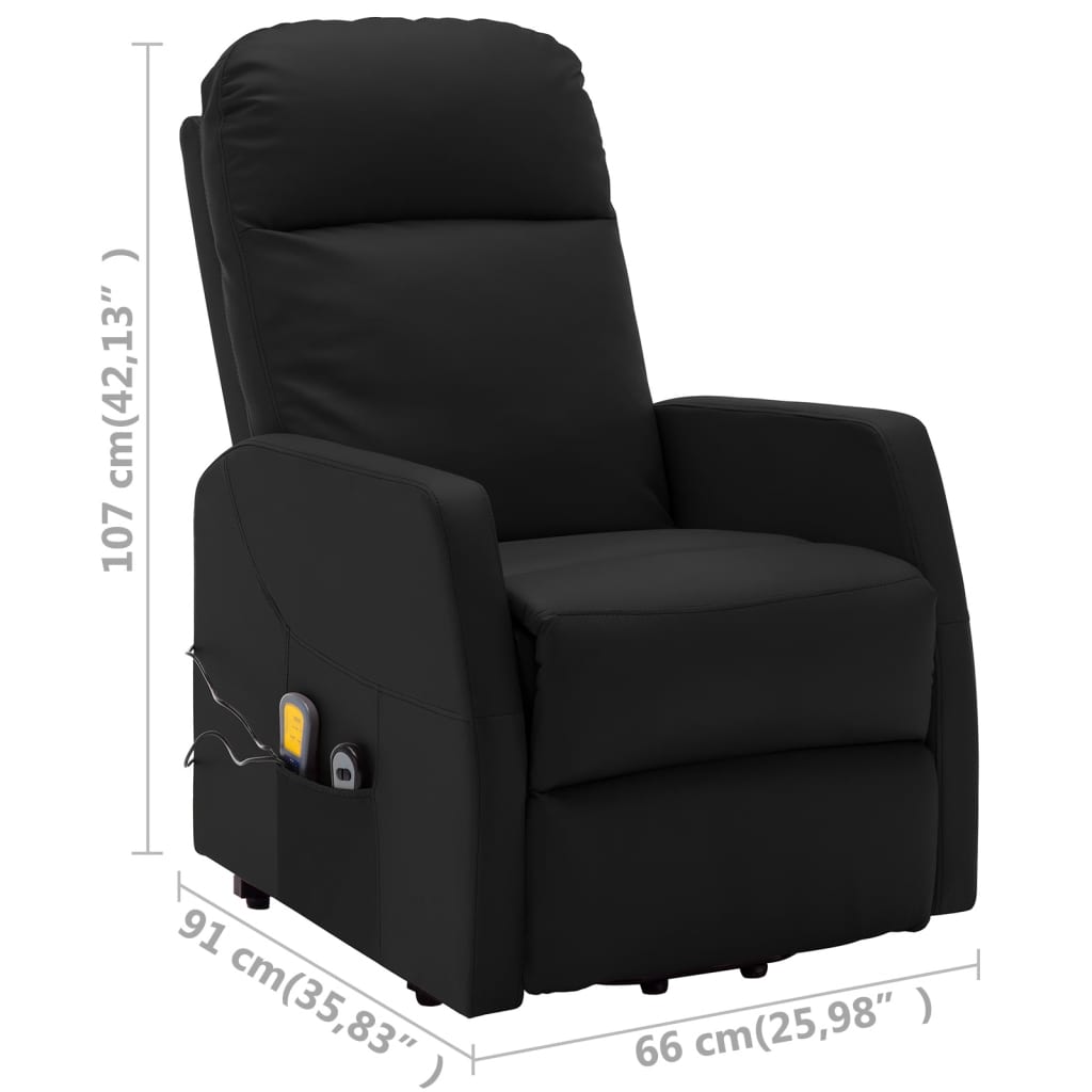 Stand Up Massage Chair Faux Leather