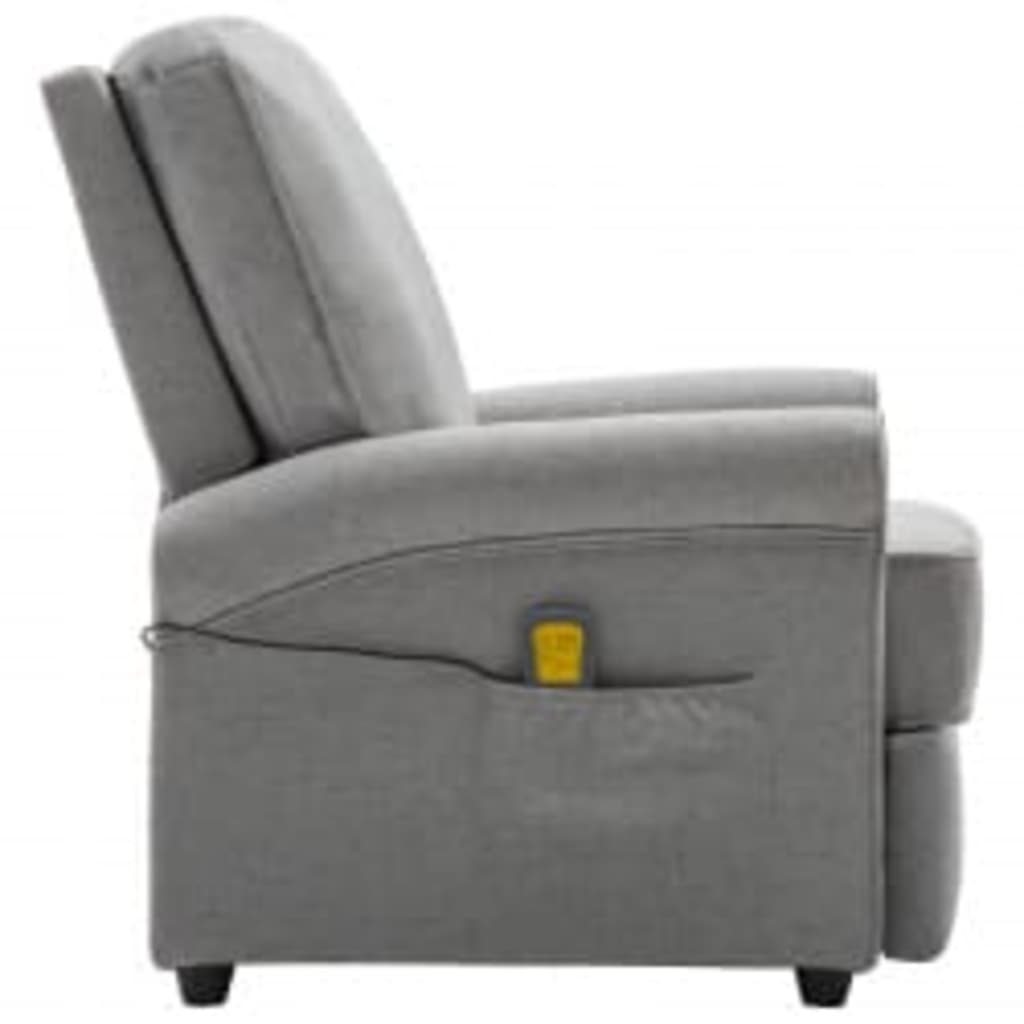 Massage Chair Light Grey Fabric