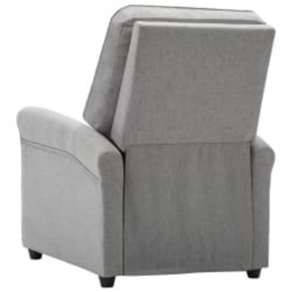 Massage Chair Light Grey Fabric