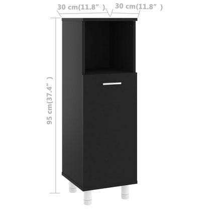 Bathroom Cabinet 30X30X95 Cm Engineered Wood