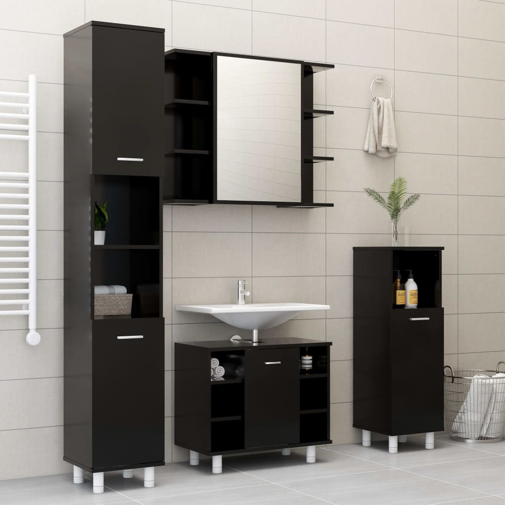 Bathroom Cabinet 30X30X95 Cm Engineered Wood