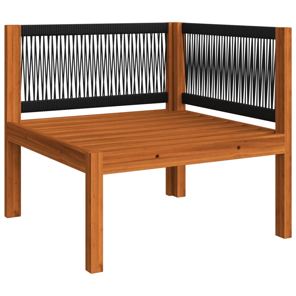 10 Piece Garden Lounge Set With Cushions Cream Solid Acacia Wood
