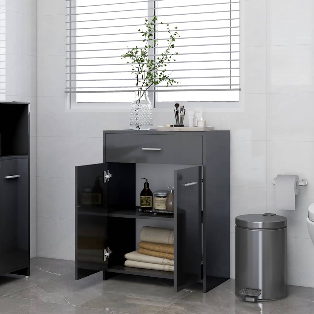 Bathroom Cabinet 60X33X80 Cm Engineered Wood