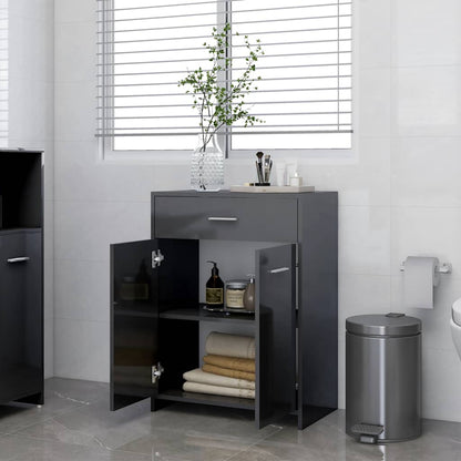 Bathroom Cabinet 60X33X80 Cm Engineered Wood