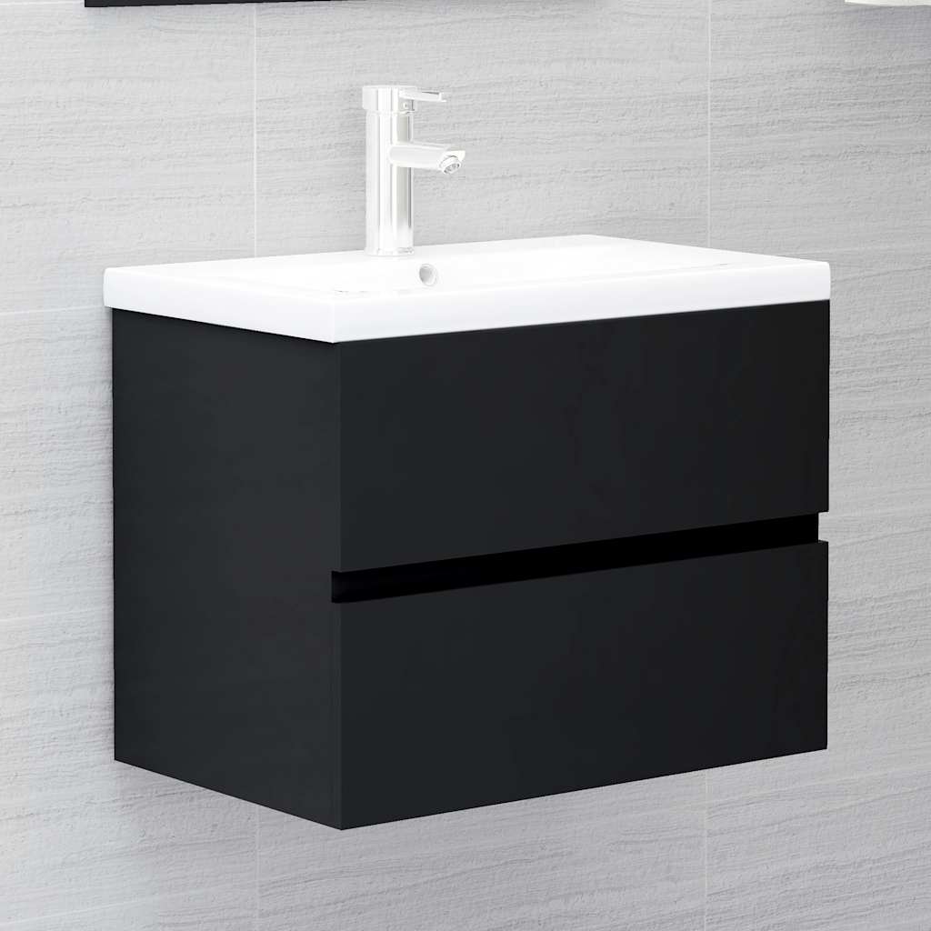 2 Piece Bathroom Furniture Set Engineered Wood