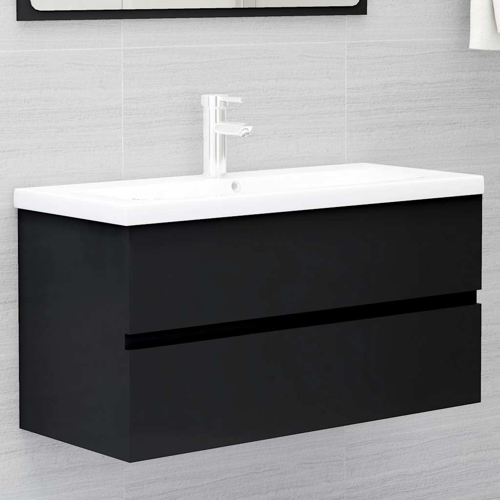2 Piece Bathroom Furniture Set Engineered Wood