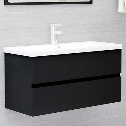 2 Piece Bathroom Furniture Set Engineered Wood