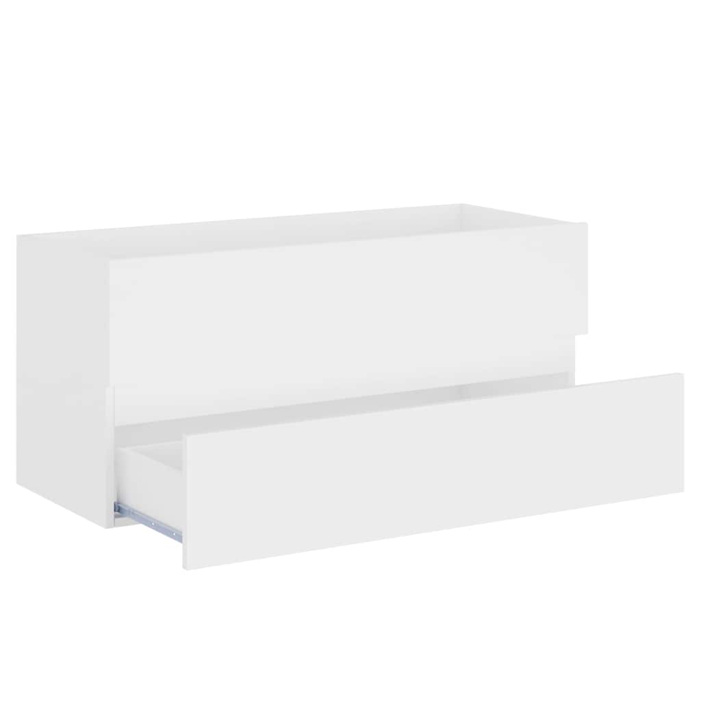 2 Piece Bathroom Furniture Set Engineered Wood