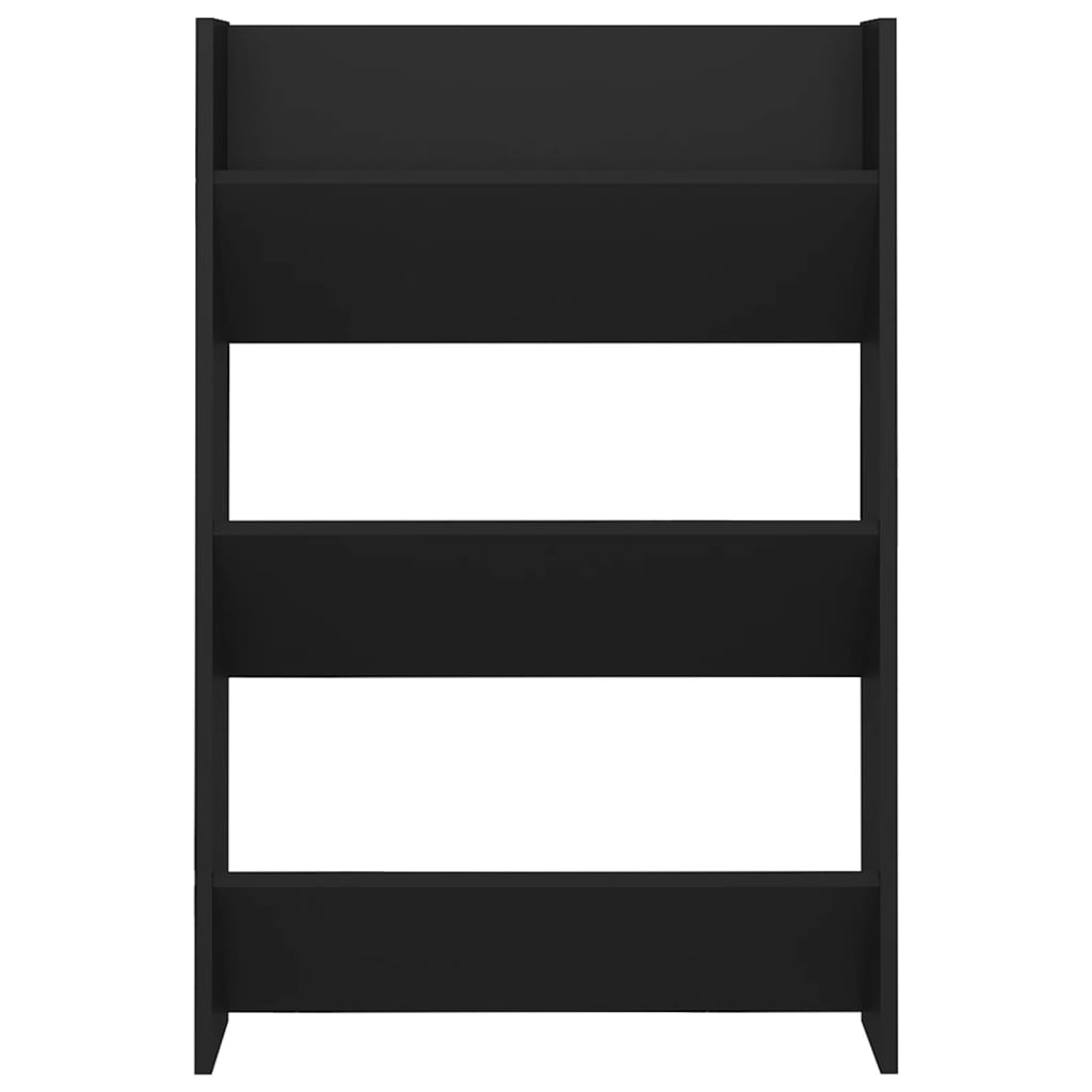 Wall Shoe Cabinets 2 Pcs 60X18X Engineered Wood Black