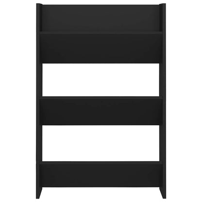 Wall Shoe Cabinets 2 Pcs 60X18X Engineered Wood Black