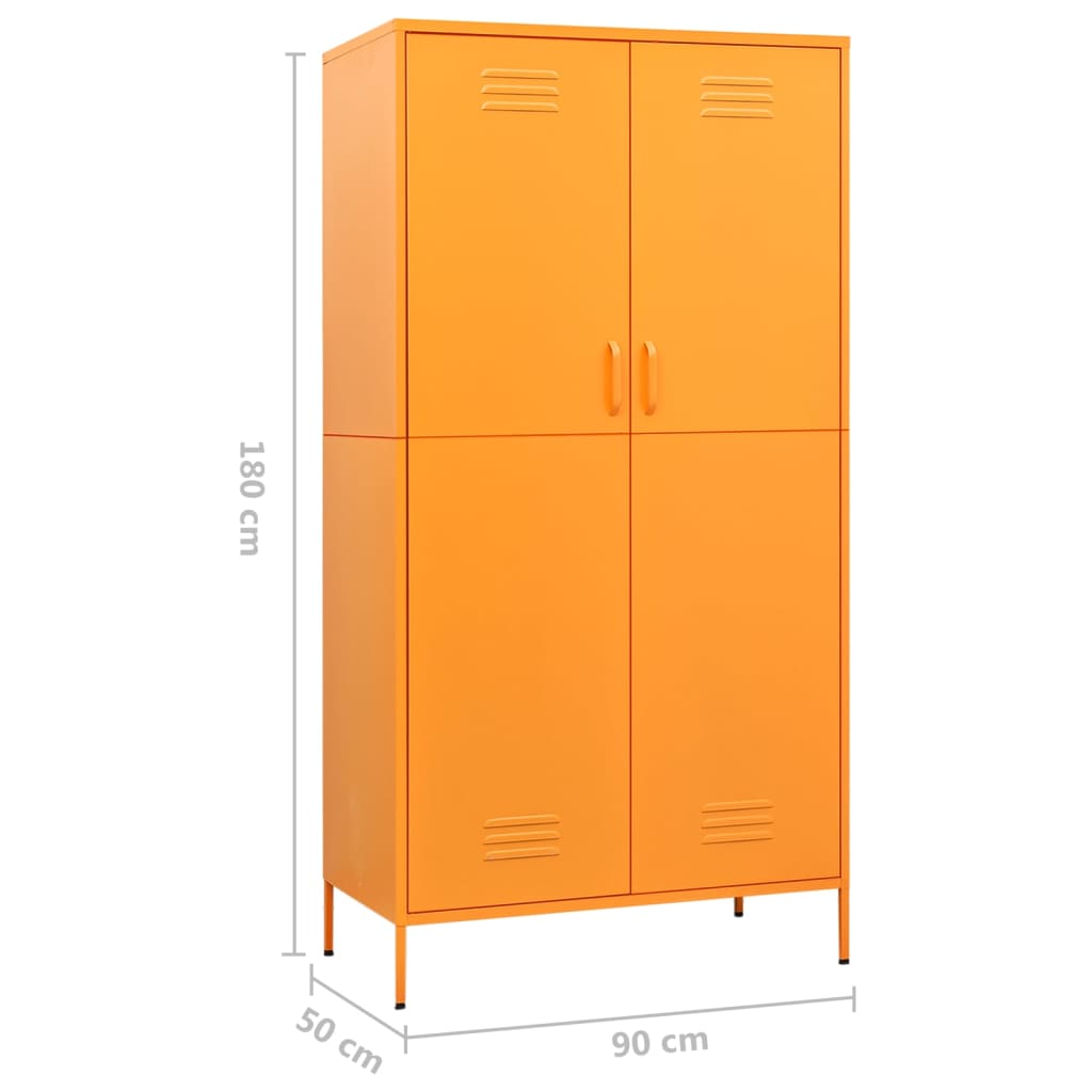 Wardrobe 90X50X180 Cm Steel