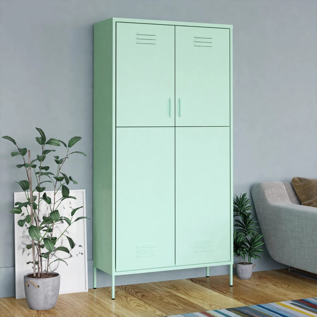 Wardrobe 90X50X180 Cm Steel