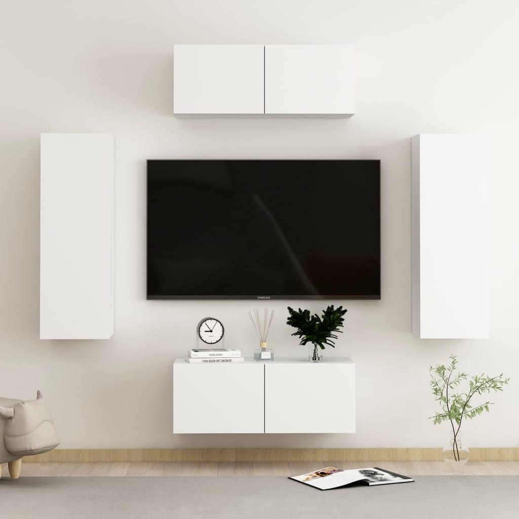 10 Piece Tv Cabinet Set Engineered Wood