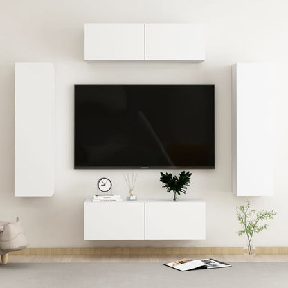 10 Piece Tv Cabinet Set Engineered Wood