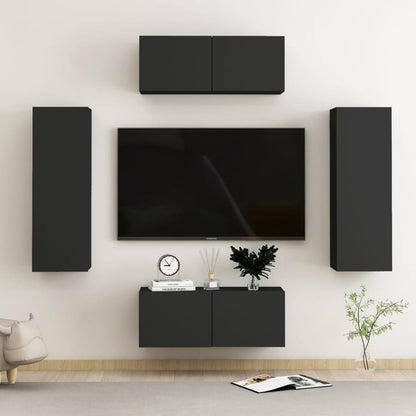 10 Piece Tv Cabinet Set Engineered Wood