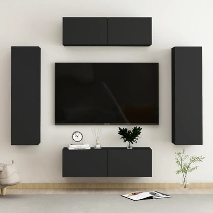 10 Piece Tv Cabinet Set Engineered Wood