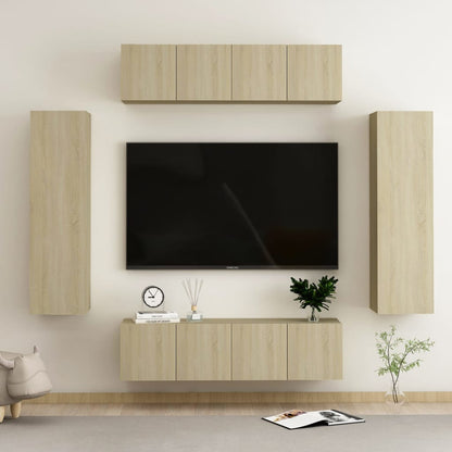 10 Piece Tv Cabinet Set Engineered Wood