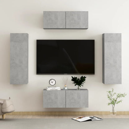10 Piece Tv Cabinet Set Engineered Wood