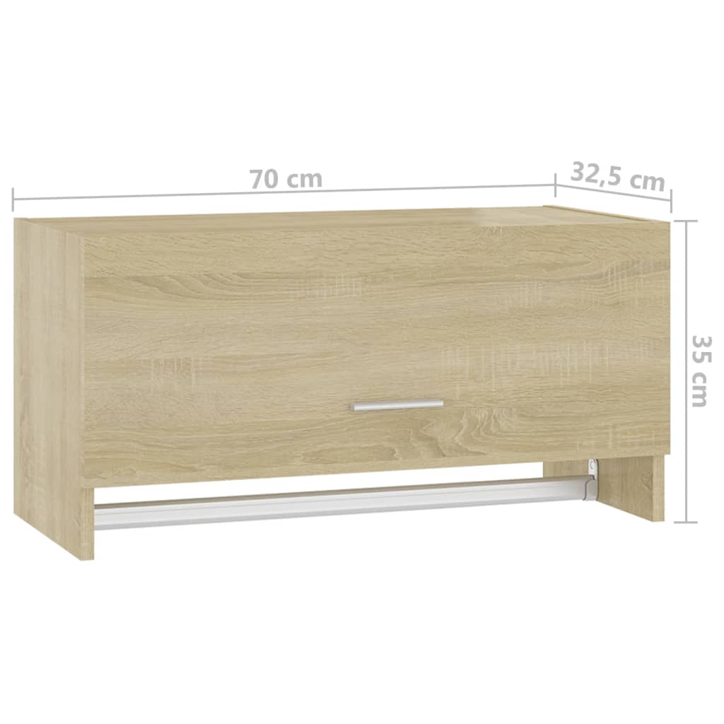 Wardrobe 70X32.5X35 Cm Engineered Wood