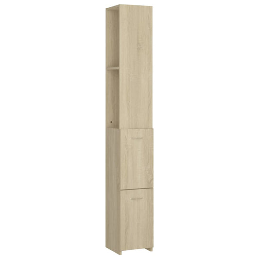 Bathroom Cabinet 25X26.5X170 Cm Engineered Wood