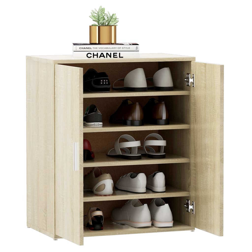 Shoe Cabinet 60X35X70 Cm Engineered Wood