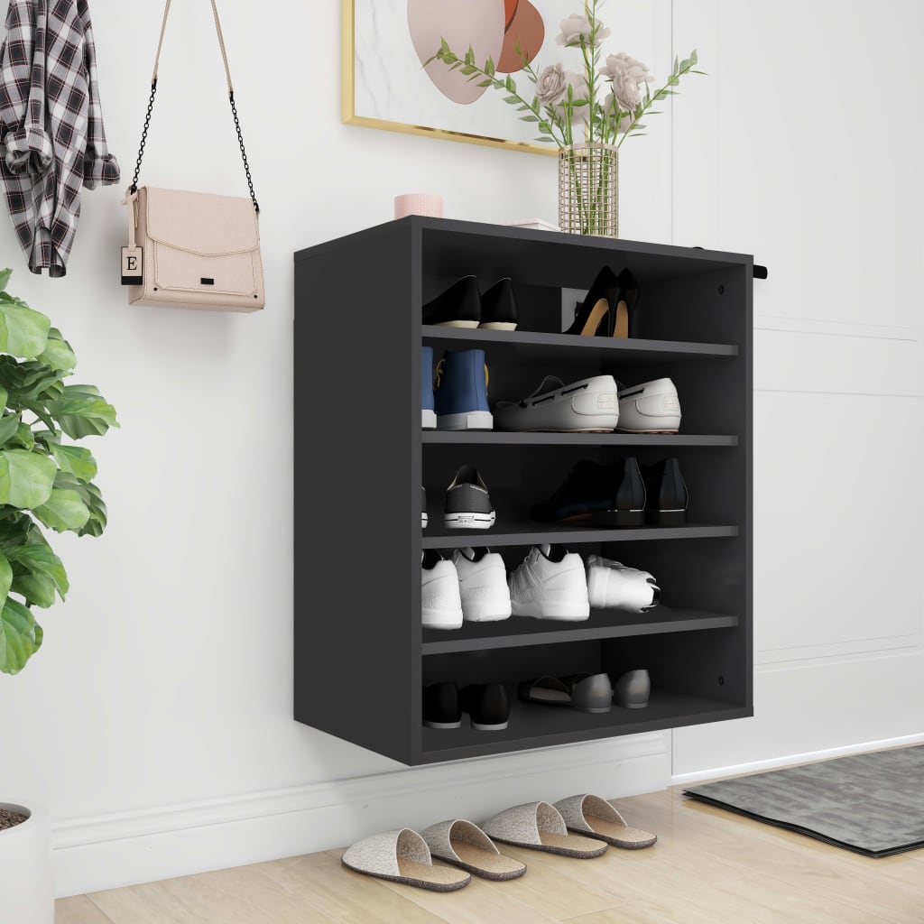 Shoe Cabinet 60X35X70 Cm Engineered Wood