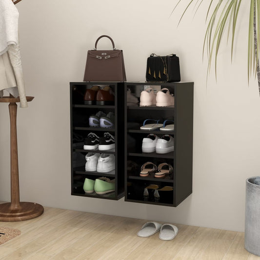 Shoe Cabinets 2 Pcs 31.5X35X70 Cm Engineered Wood