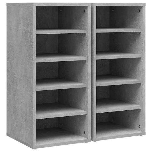 Shoe Cabinets 2 Pcs 31.5X35X70 Cm Engineered Wood