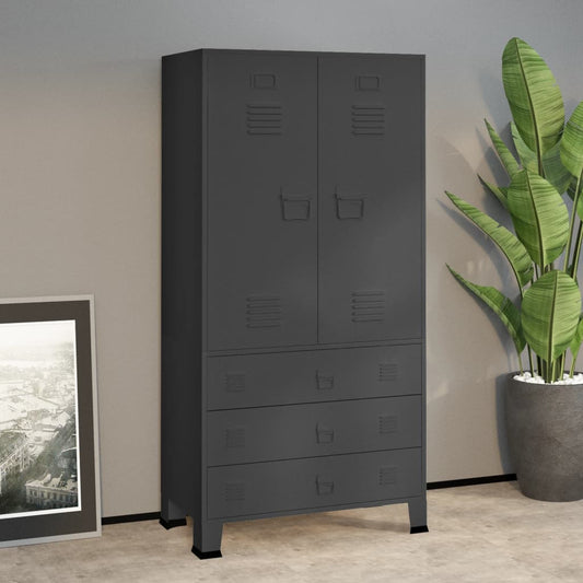 Industrial Wardrobe 90X50X180 Cm Metal