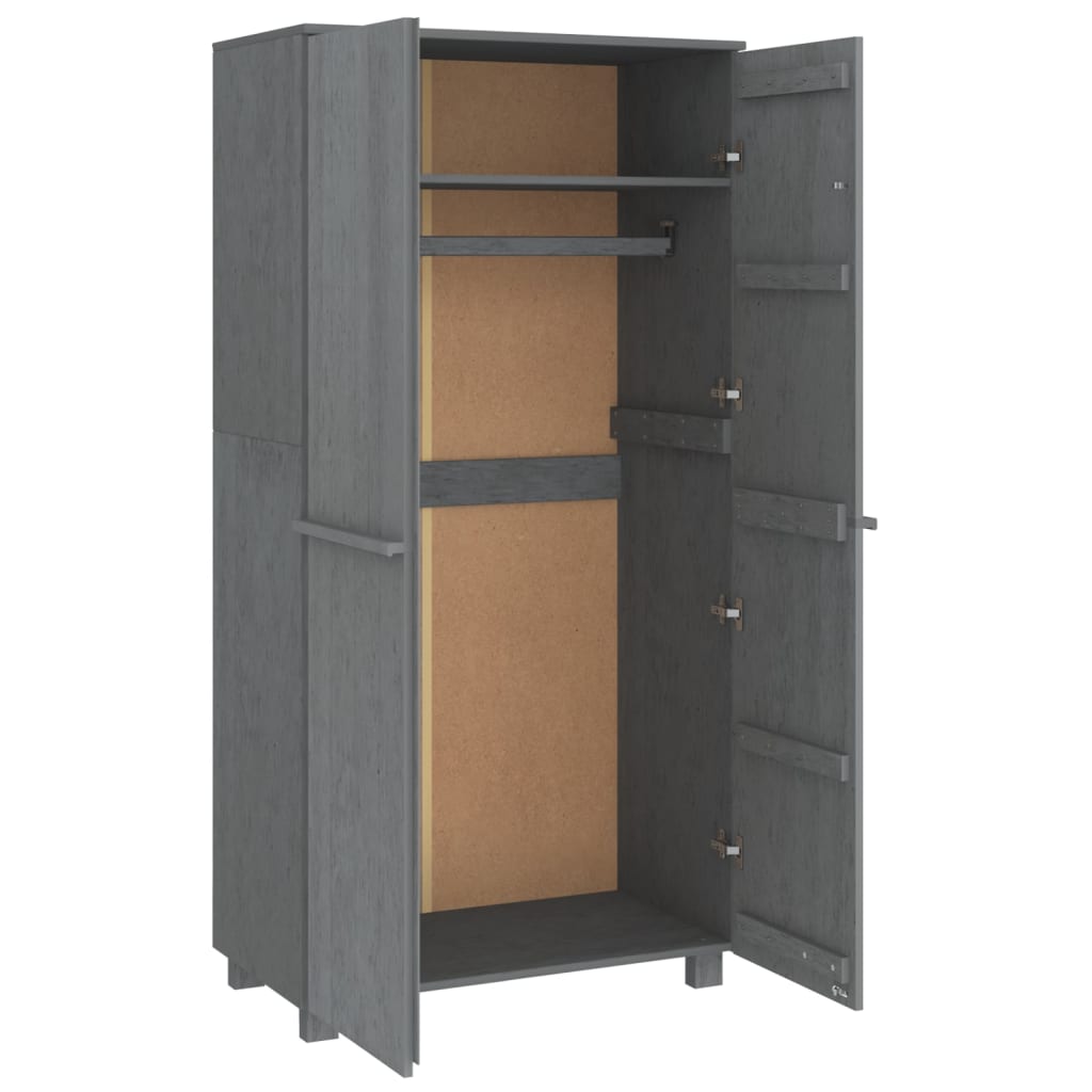Wardrobe &quot;Hamar&quot; 89X50X180 Cm Solid Wood Pine