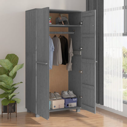 Wardrobe &quot;Hamar&quot; 89X50X180 Cm Solid Wood Pine
