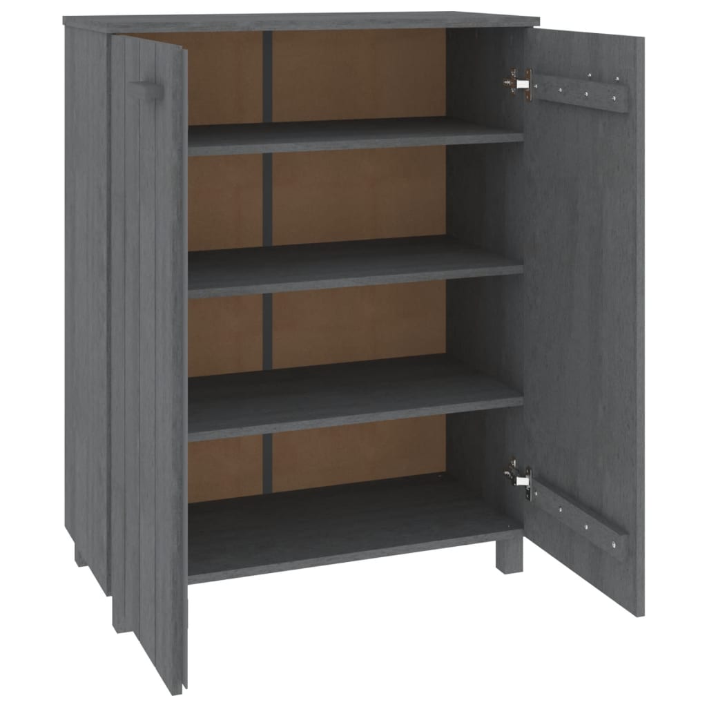 Shoe Cabinet &quot;Hamar&quot; 85X40X108 Cm Solid Wood Pine