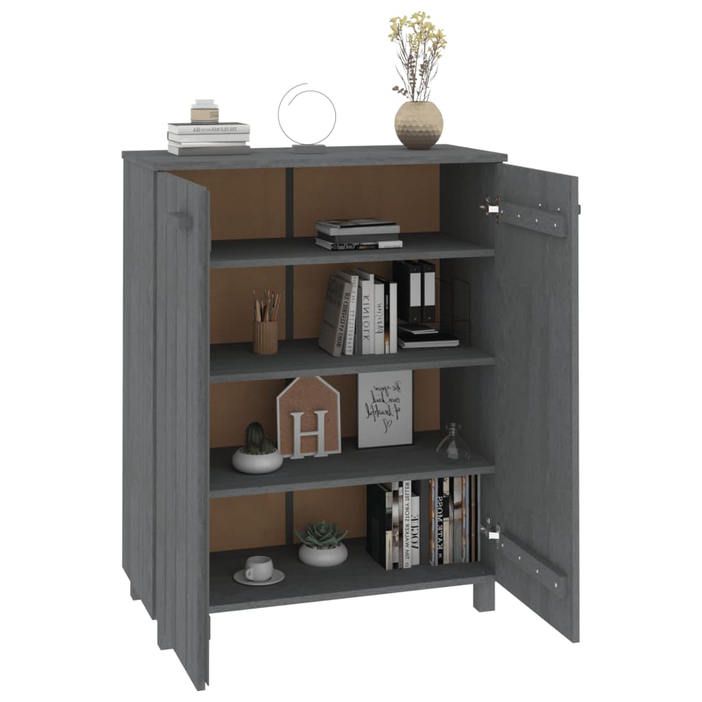 Shoe Cabinet &quot;Hamar&quot; 85X40X108 Cm Solid Wood Pine