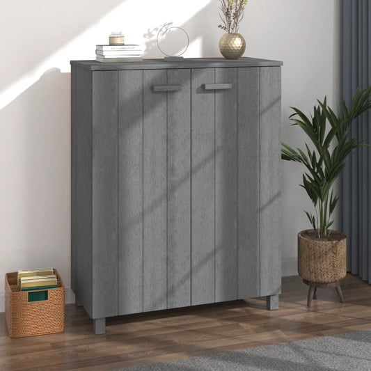 Shoe Cabinet &quot;Hamar&quot; 85X40X108 Cm Solid Wood Pine
