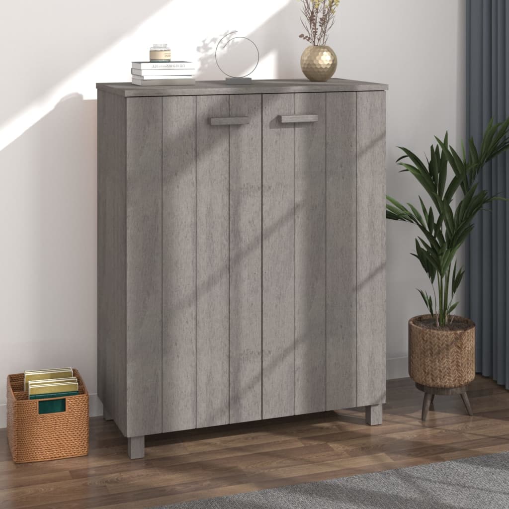 Shoe Cabinet &quot;Hamar&quot; 85X40X108 Cm Solid Wood Pine