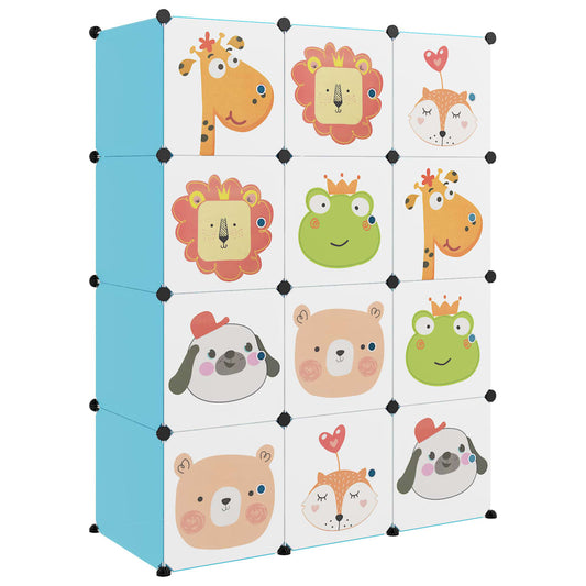Cube Storage Cabinet For Kids With 12 Cubes Pp