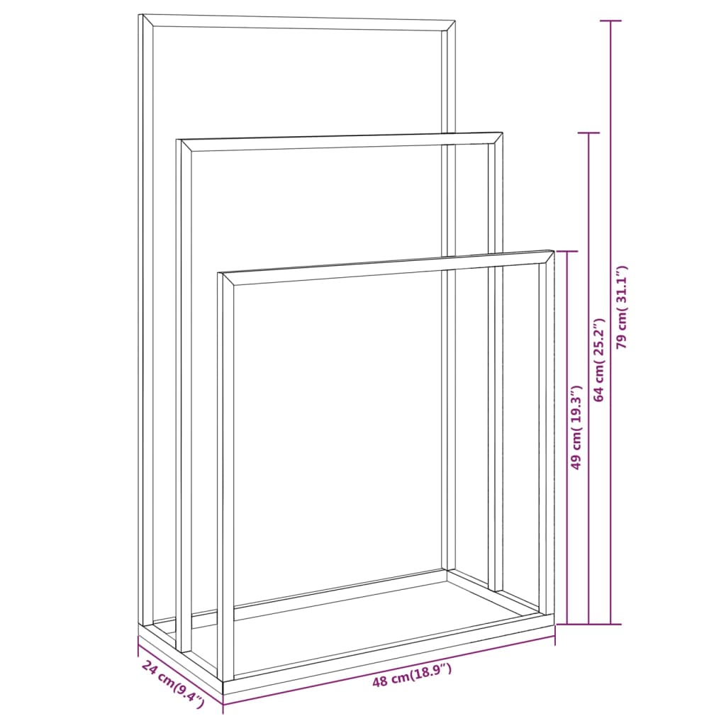 Freestanding Towel Rack Iron