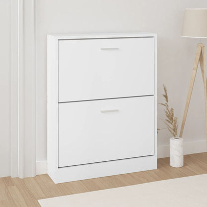 Wooden Shoe Cabinet With 5 Compartments