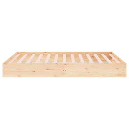 Bed Frame Without Mattress Solid Wood 183X203 Cm King