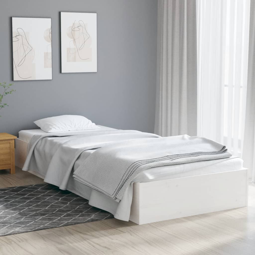 Bed Frame Without Mattress Solid Wood 183X203 Cm King