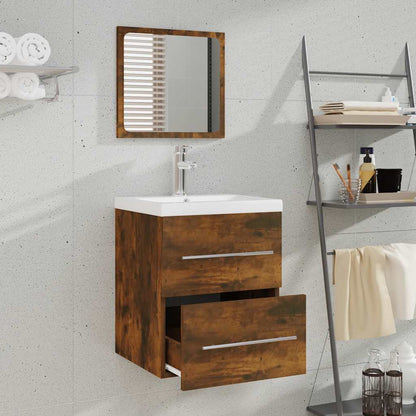 Bathroom Cabinet With Mirror 41X38.5X48 Cm