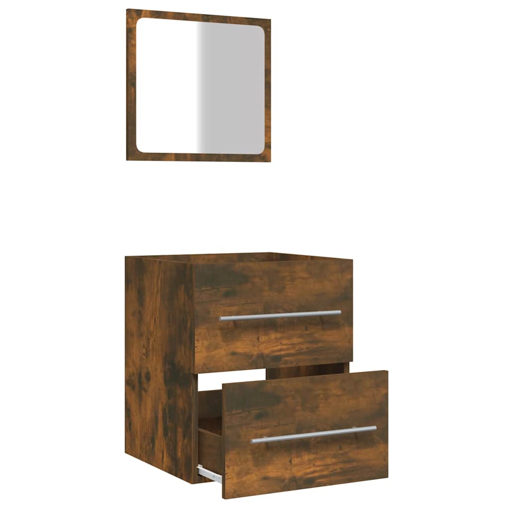 Bathroom Cabinet With Mirror 41X38.5X48 Cm