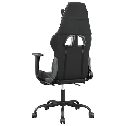 Massage Gaming Chair Black&Camouflage Faux Leather