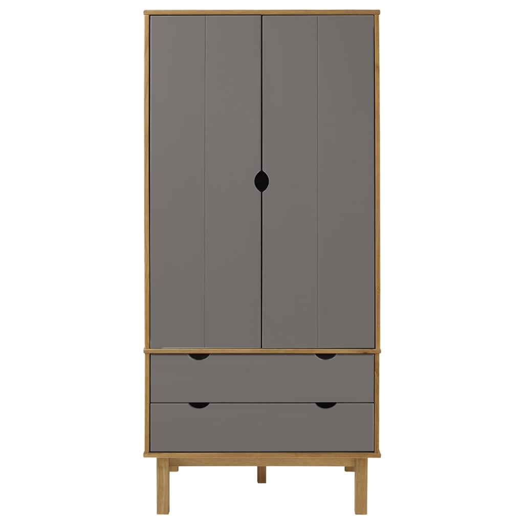 Wardrobe Otta 76.5X53X172 Cm Solid Wood Pine