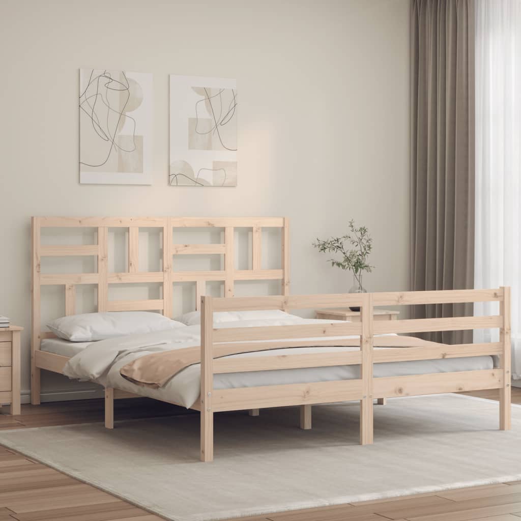 Bed Frame Without Mattress Solid Wood