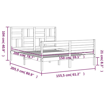 Bed Frame Without Mattress Solid Wood