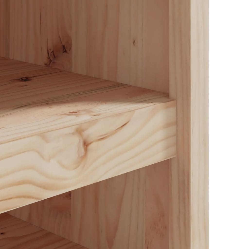 Outdoor Kitchen Cabinets 2 Pcs Solid Wood Pine