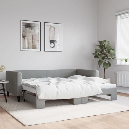 Daybed With Trundle&Drawers Without Mattress