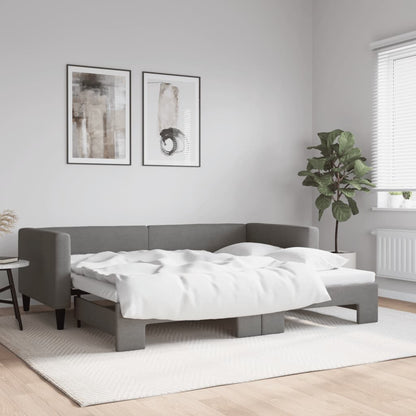Daybed With Trundle&Drawers Without Mattress
