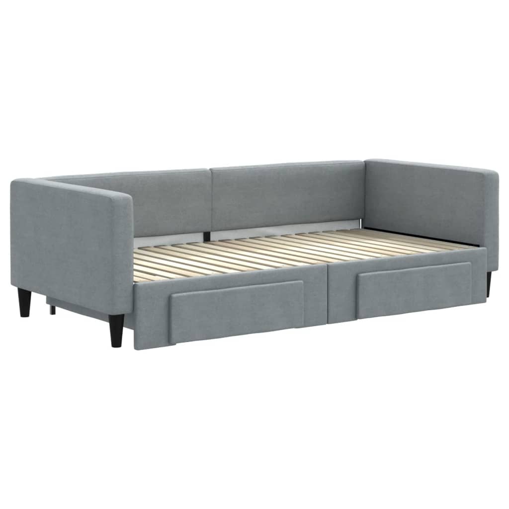 Daybed With Trundle&Drawers Without Mattress